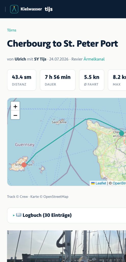 Une navigation publiée : chiffres, carte, journal, photos